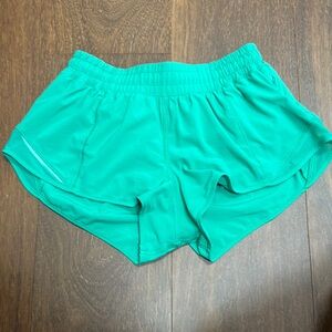Lululemon Maldives Green Hotty Hot shorts